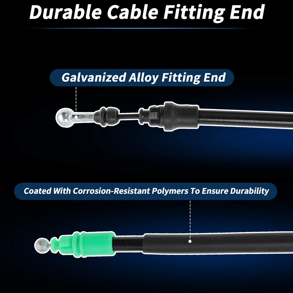 2Pcs Rear Handbrake Cables for Renault Trafic II, Nissan Primastar (2001–2014)