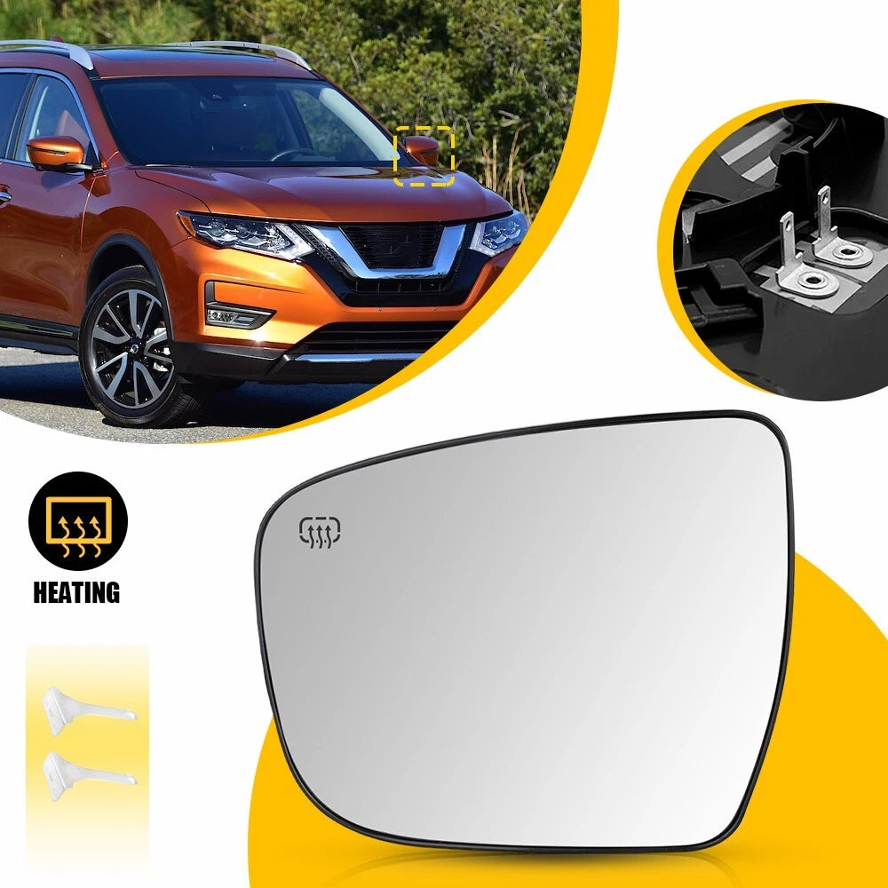 Heated Mirror Glass for Nissan Rogue Pathfinder Murano (2014–2023)