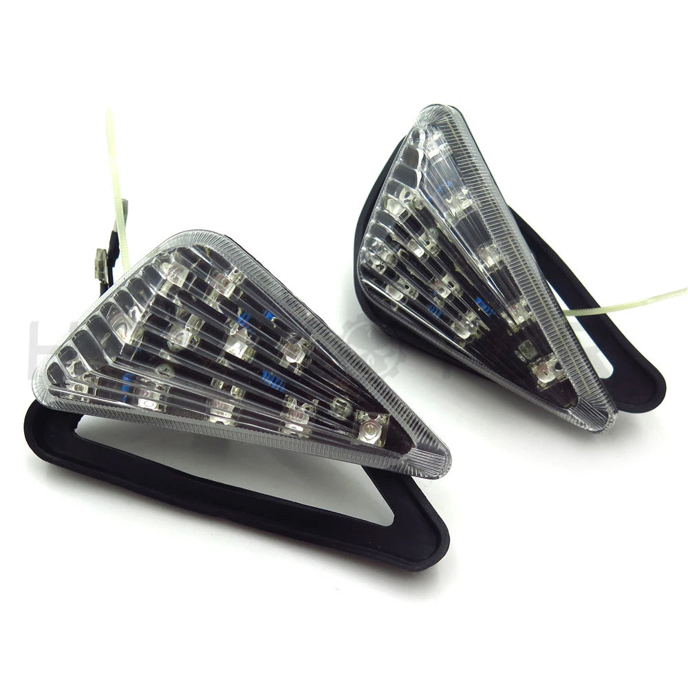 Clear Euro LED Flush Mount Turn Signal for Honda Suzuki Kawasaki Yamaha