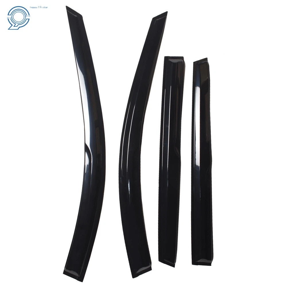 Set of 4 Black Window Visors for Nissan Rogue (2014-2019)