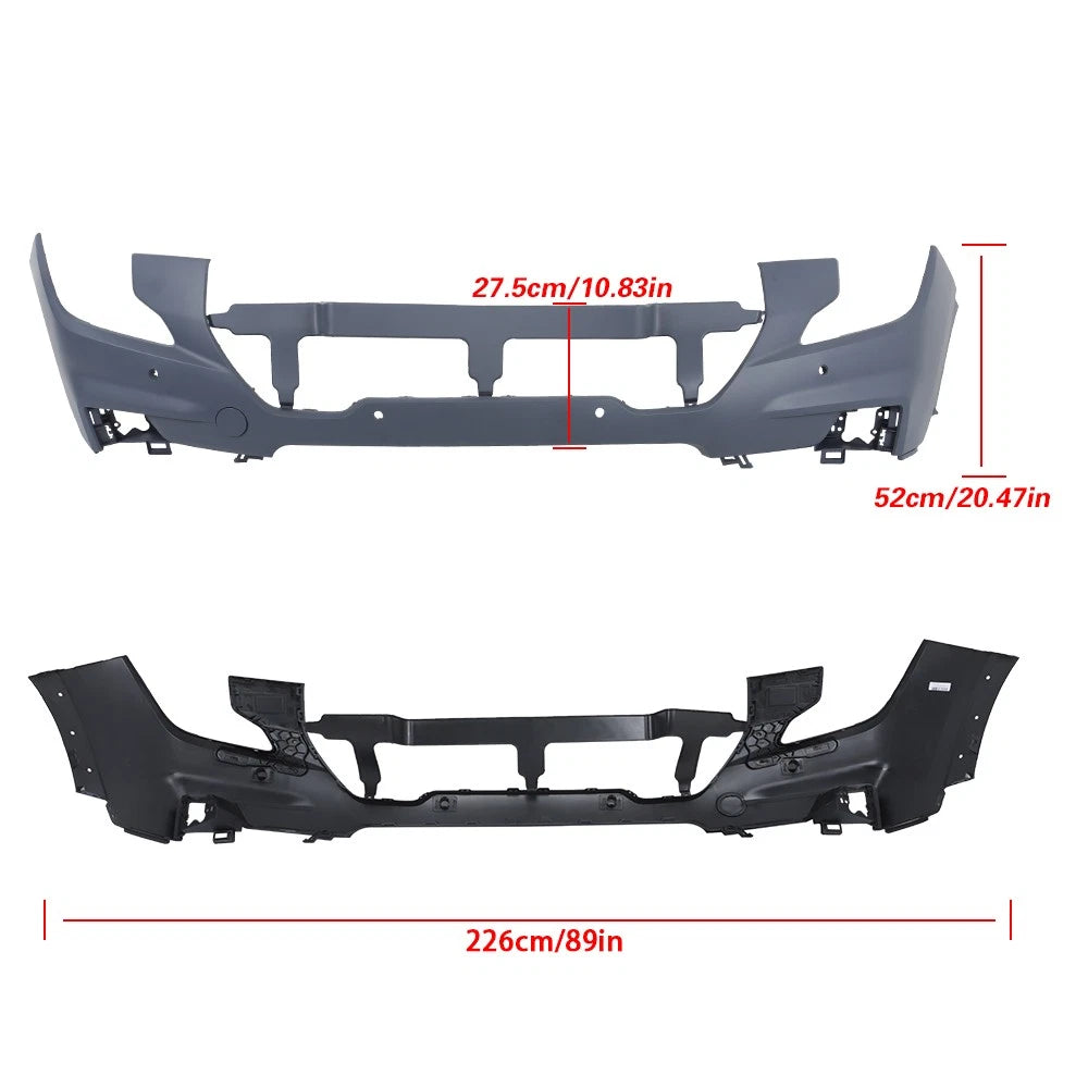 Complete Primed Front Upper Bumper for GMC Terrain (2022–2023)