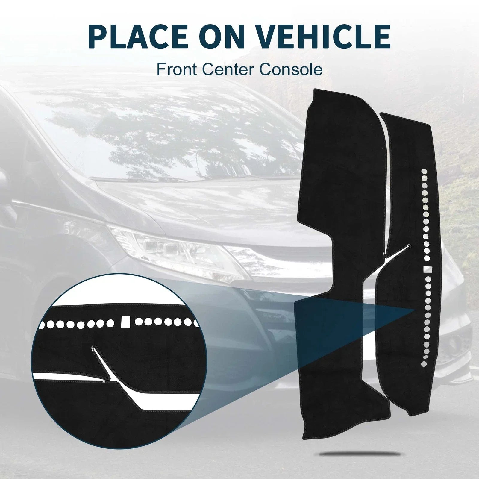 Dashboard Cover Mat for Honda FREED GB5/6/7/8 (2016-2024) Black Protector Pad