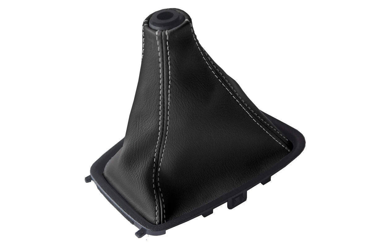 Leather Manual Shift Boot Cover for Nissan Skyline R32 (1989–1993) Gray Stitch