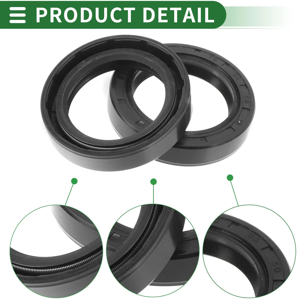 Set of 5 Oil Seal Rotary Shaft Seal NBR Rubber 35x50x10mm for Various Models