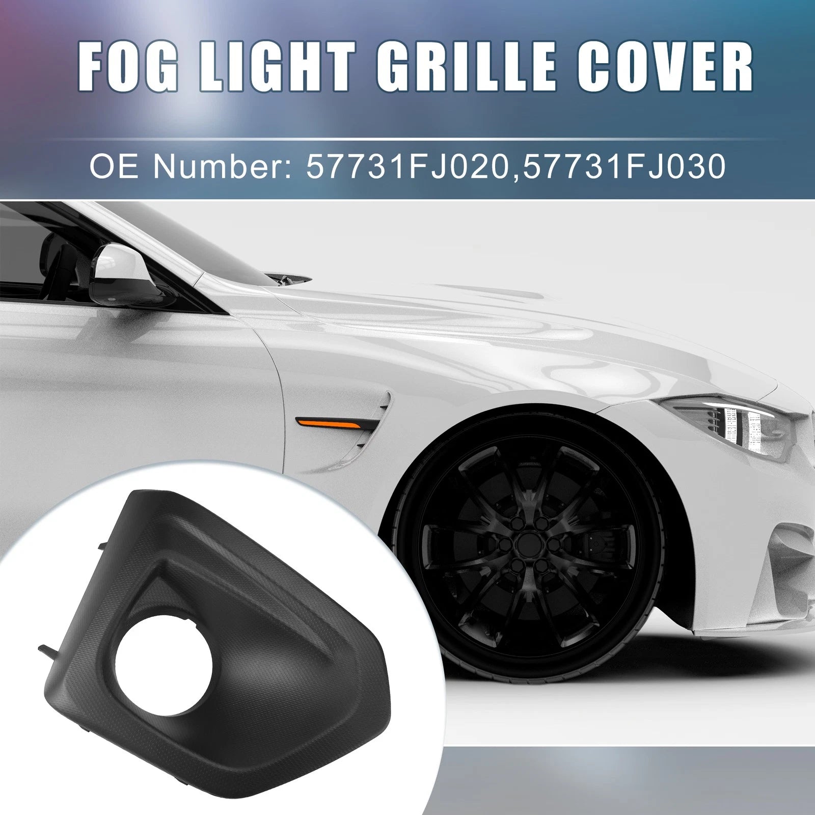 Set of 2 Fog Light Grille Cover Trim for Subaru (57731FJ020, 57731FJ030)