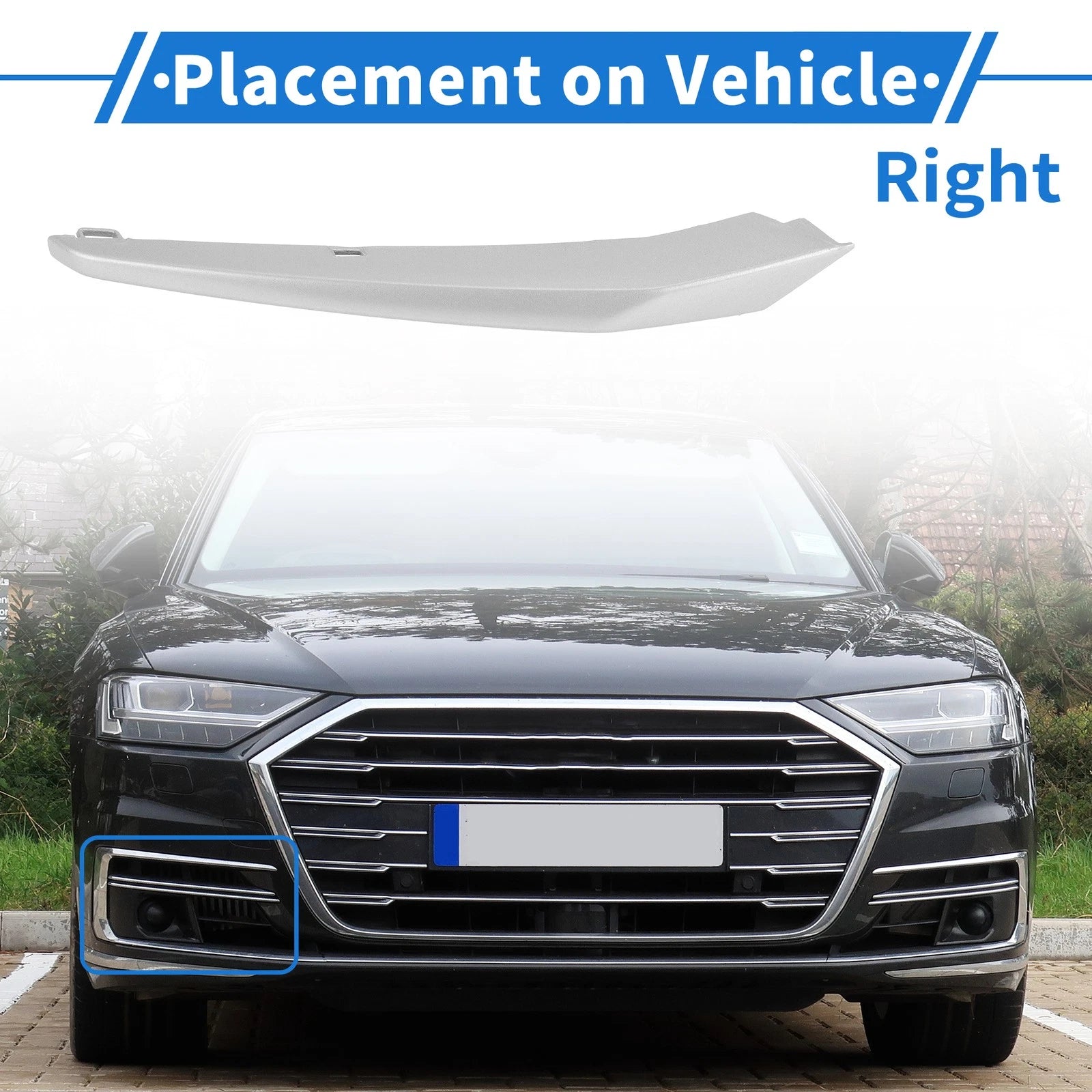 1 Pc Fog Light Grill for BMW 3 Series (2011–2015) No. 51117293105