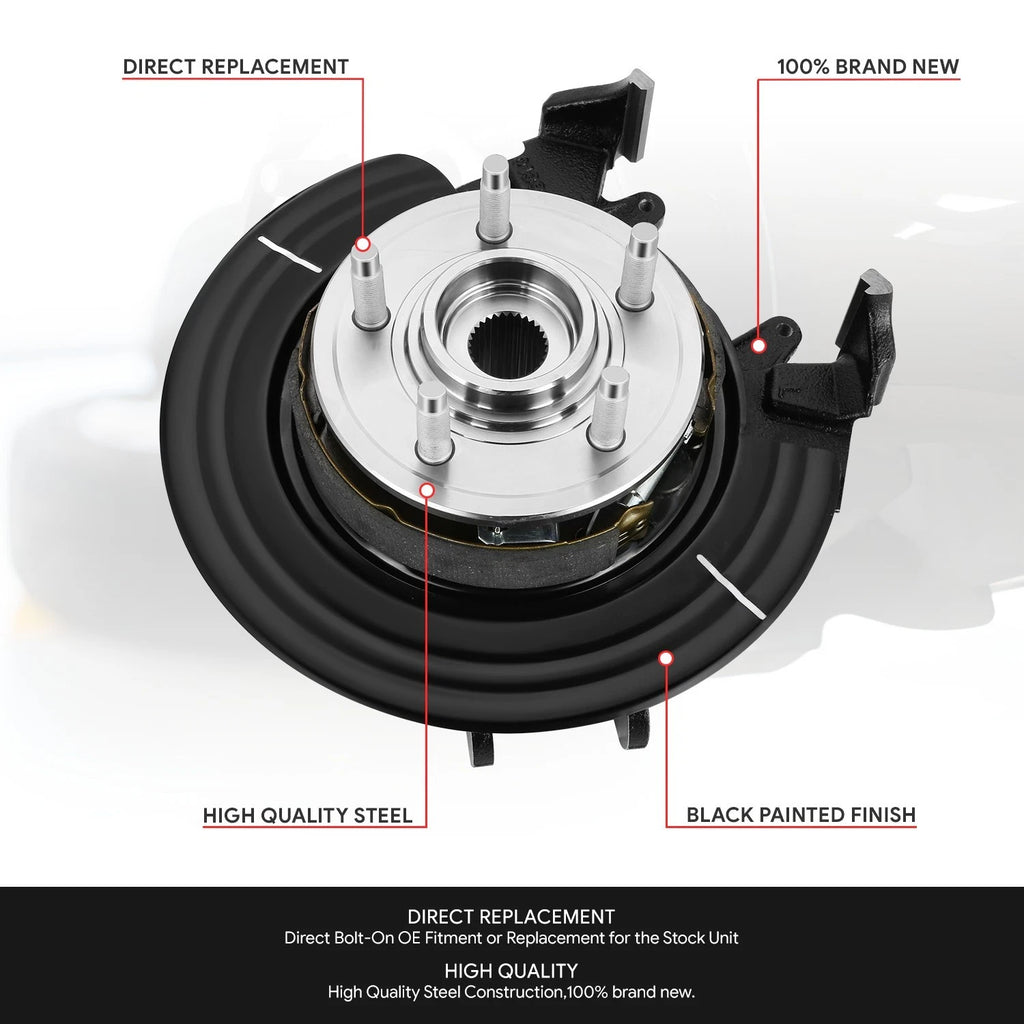 Loaded Wheel Bearing Knuckle for Ford Explorer, Mountaineer (2006–2010)