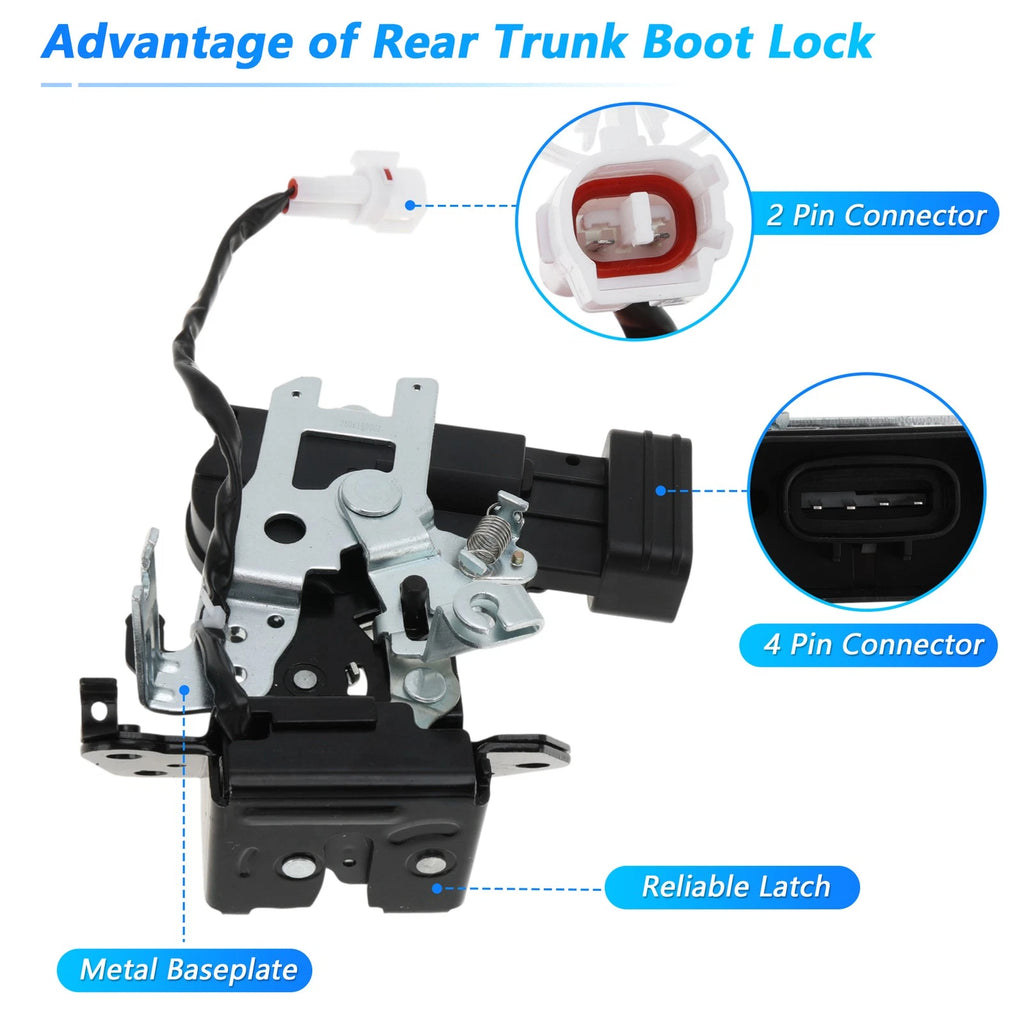 Trunk Latch Lock Actuator for Toyota Sequoia (2001–2007) No. 931861, 693010C010
