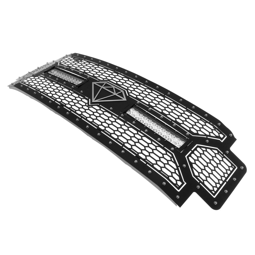 LED Black Mesh Grill for Ford F-250/F-350 (2017–2019)