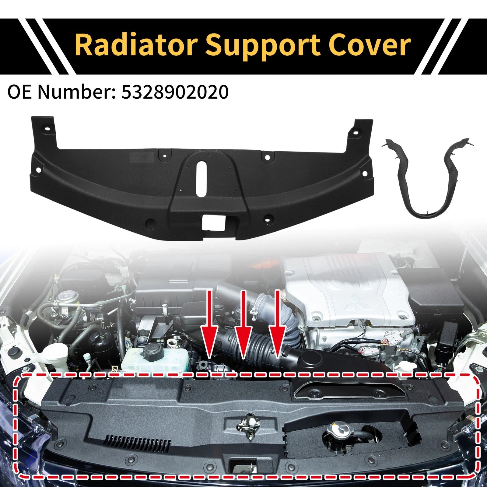 Radiator Support Cover for Toyota Corolla (2019–2022) No. 5328902020