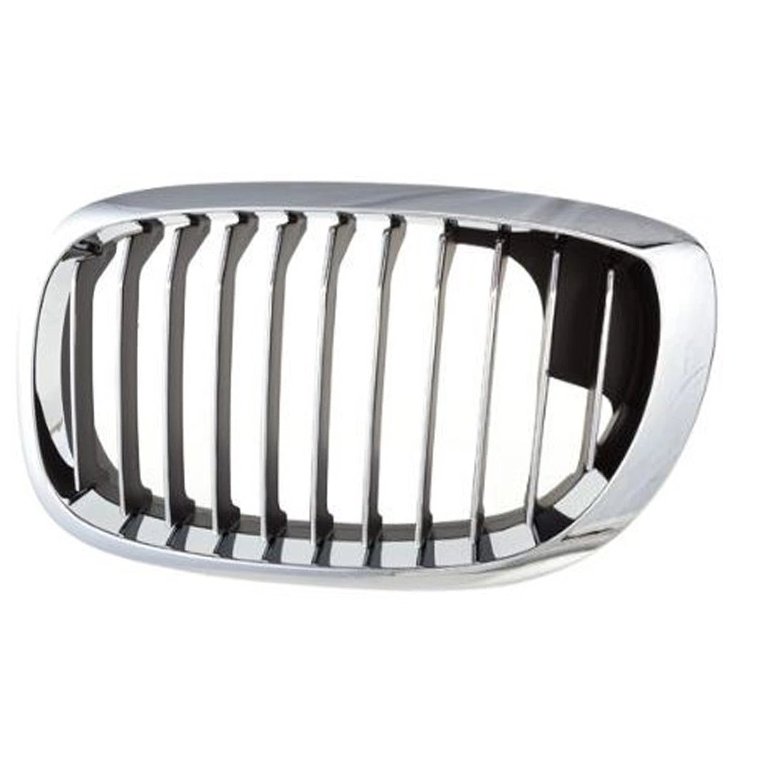 Driver Side Grille Replacement Black Chrome Plastic for Jeep Wrangler (2018–2024)