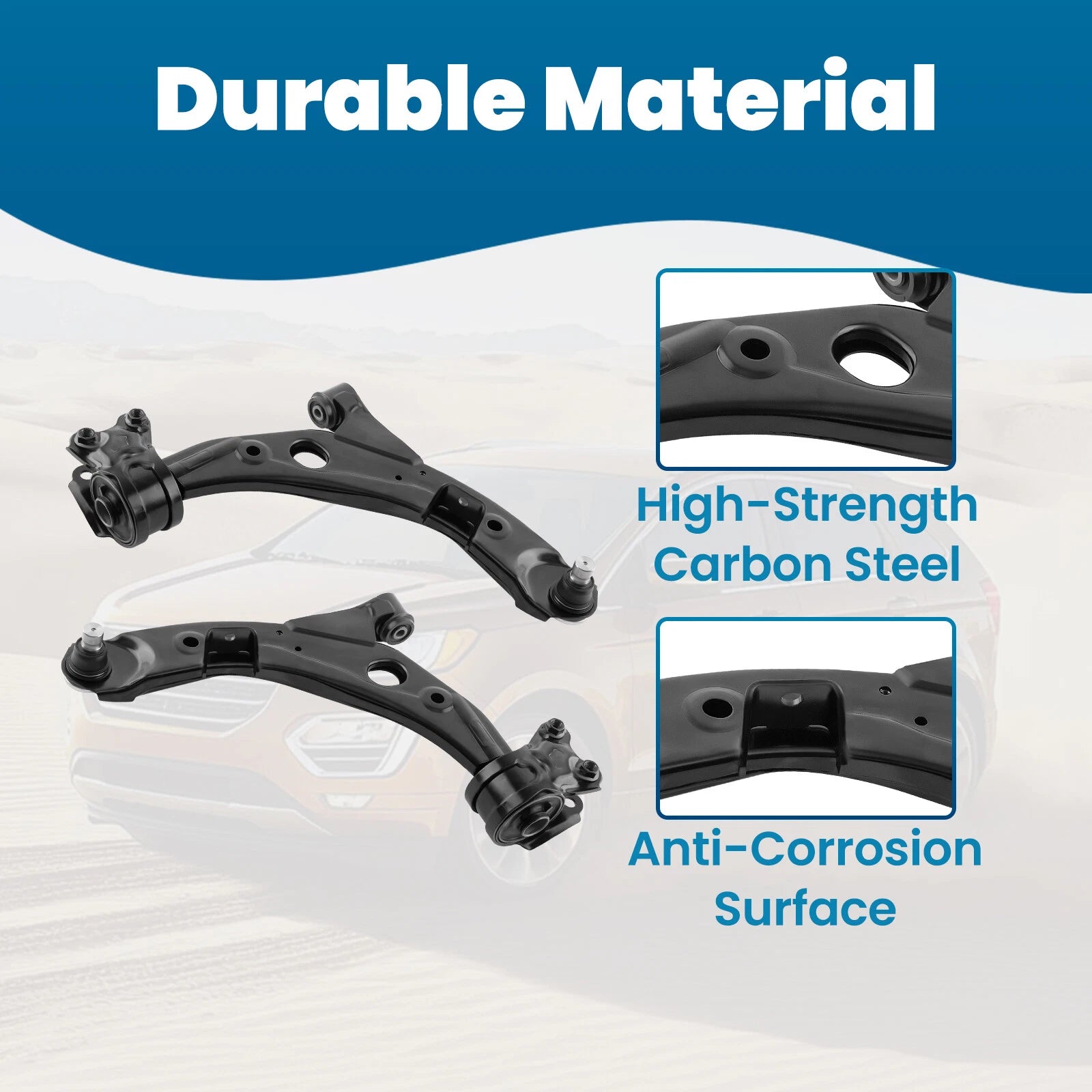 Front Lower Control Arms and Sway Bar Links for Ford Edge MKX (2007–2013)