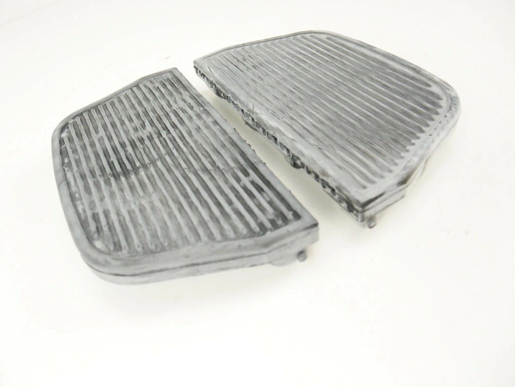 Black Rubber Passenger Floorboard Inserts for Harley Davidson Touring (1997–2021)