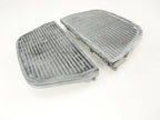 Black Rubber Passenger Floorboard Inserts for Harley Davidson Touring (1997–2021)
