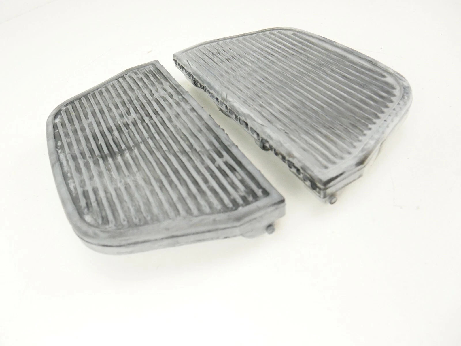 Black Rubber Passenger Floorboard Inserts for Harley Davidson Touring (1997–2021)