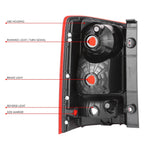 Chrome Housing Red Lens Tail Light for Honda Pilot (2009–2015)