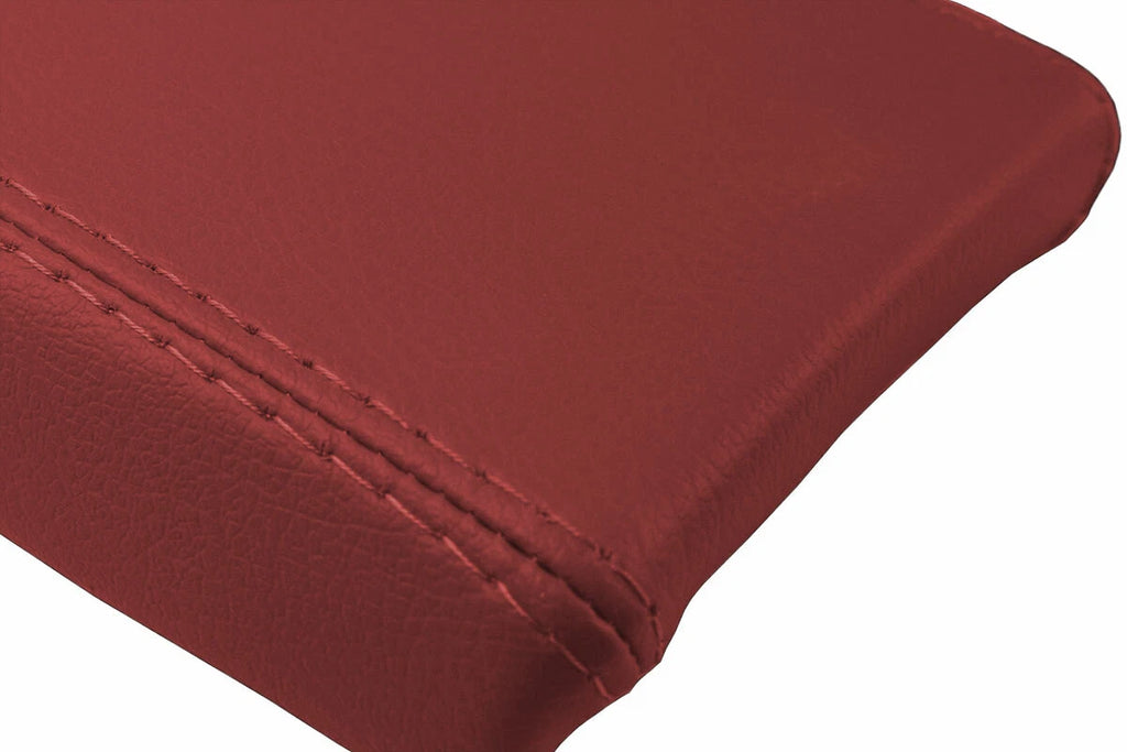 Leather Console Lid Pull Over Cover for Mazda Miata MX5 (1990–1997) Red