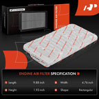 2x Engine Air Filter for Toyota Scion xA xB (2004-2006) & Echo (2000-2005)