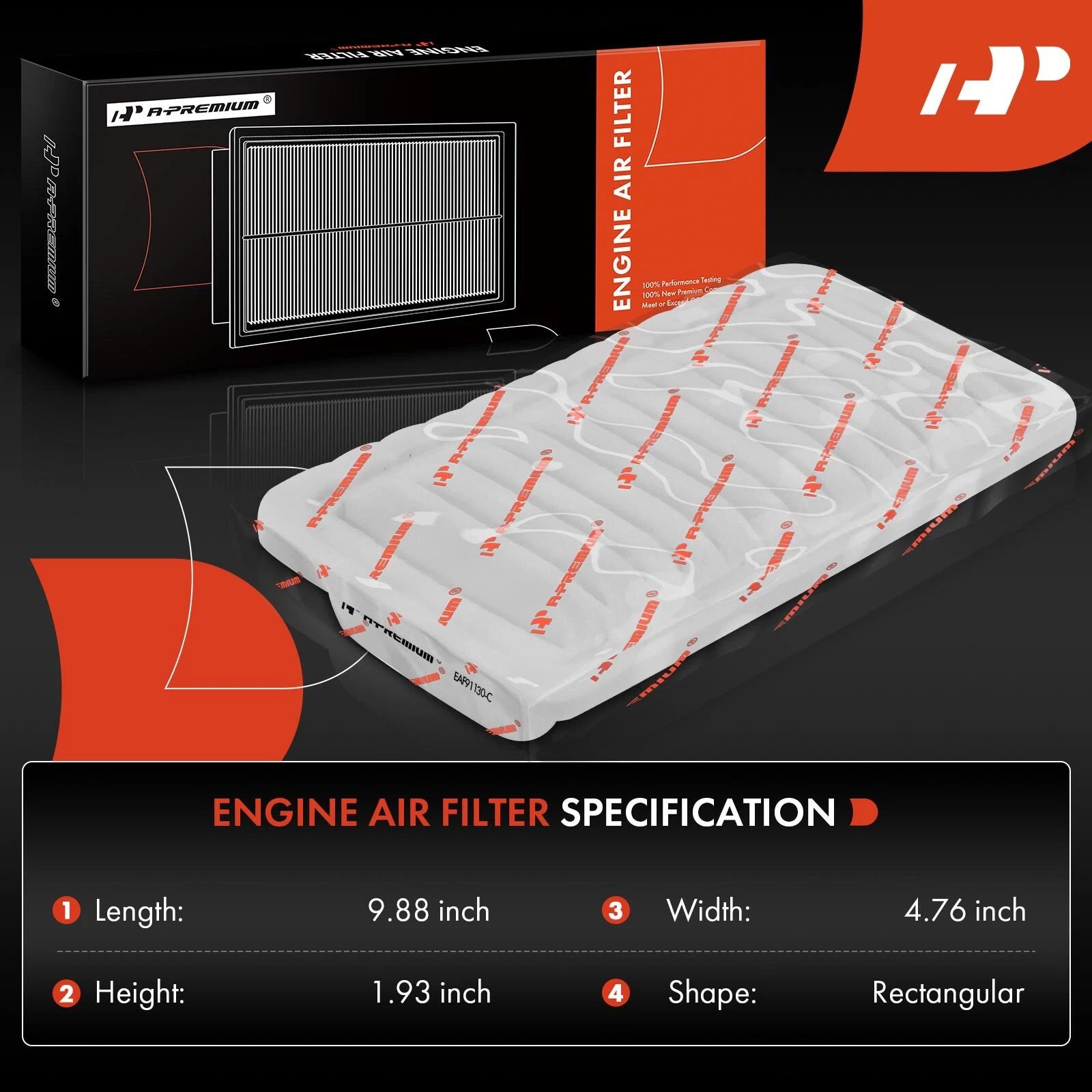 2x Engine Air Filter for Toyota Scion xA xB (2004-2006) & Echo (2000-2005)