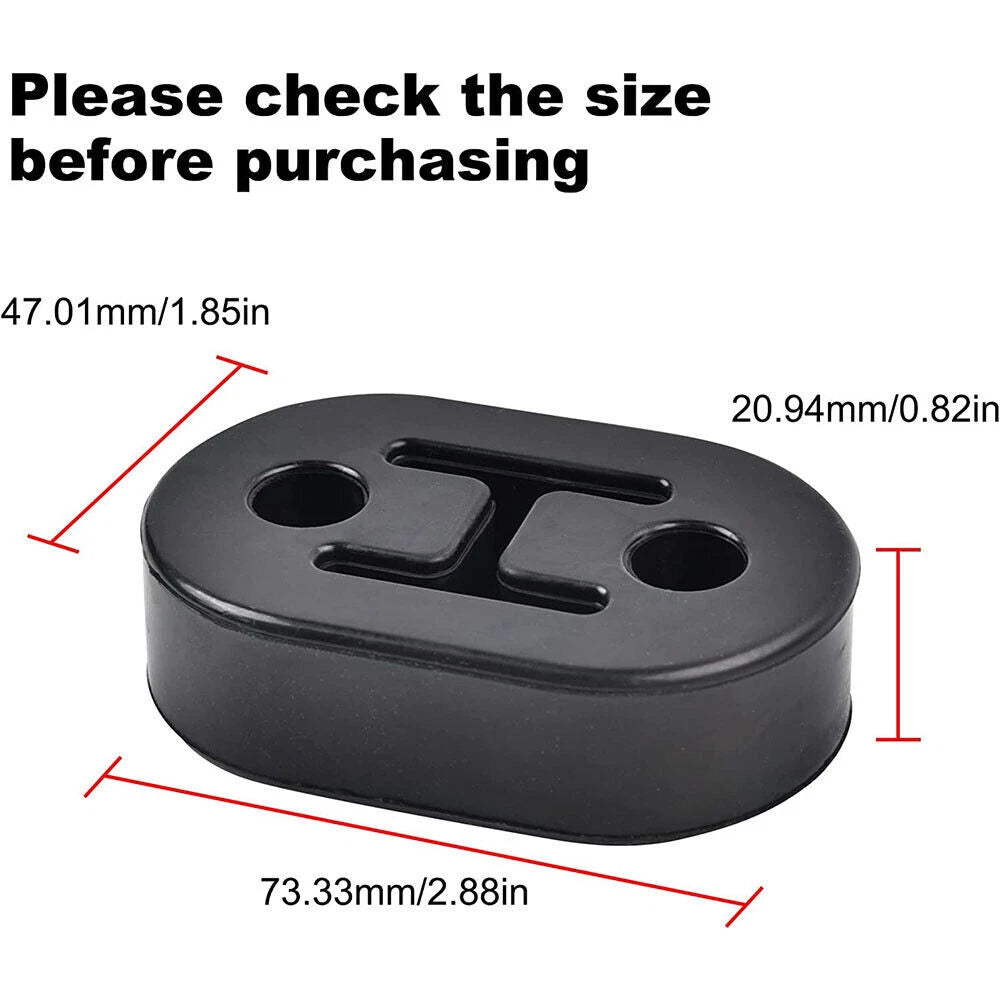 8PCS Exhaust Tail Pipe Mount Bracket for Universal Applications