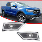 Clear Lens Front Fender Side Marker Lights for Ford Ranger (2019–2021)