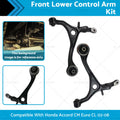 Pair Front Lower Suspension Arms for Honda Accord CM Euro CL (2003–2008)