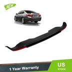 Rear Bumper Lower Valance for Honda Accord (2013–2015) Black w/ Reflectors