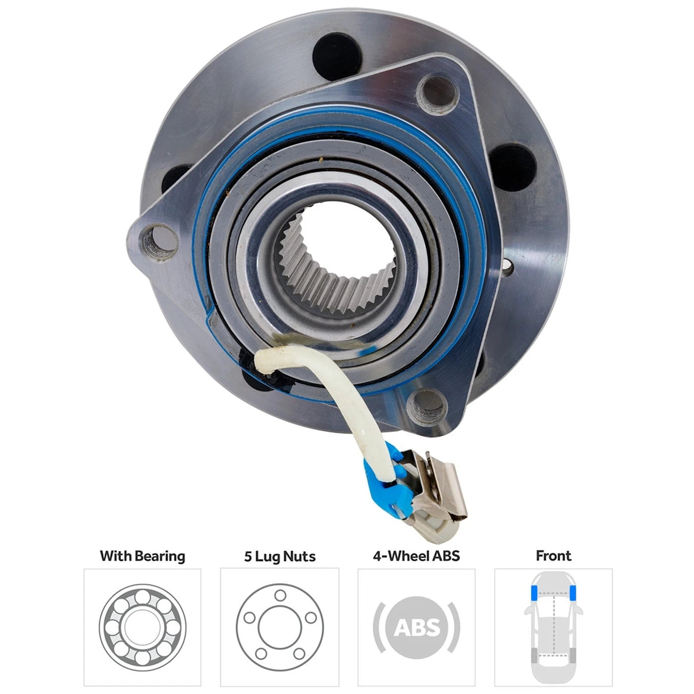 Wheel Hub for Buick Century (1997–2002) Front LH/RH with Bearing & Sensor