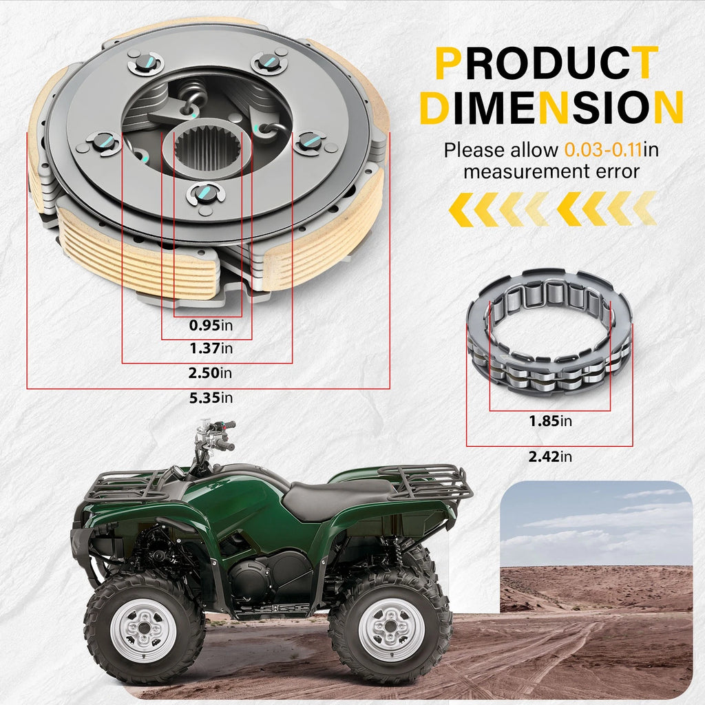 Wet Clutch Centrifugal Carrier & Gasket for Yamaha Grizzly 600 (1998–2001)