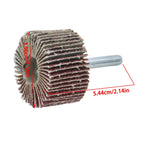 Set of 5 Flap Wheels for Various Applications (1-1/2" x 1" x 1/4")