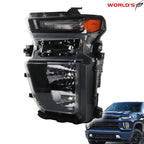 LH Headlight for Chevy Silverado 2500HD 3500HD (2020–2023) Halogen