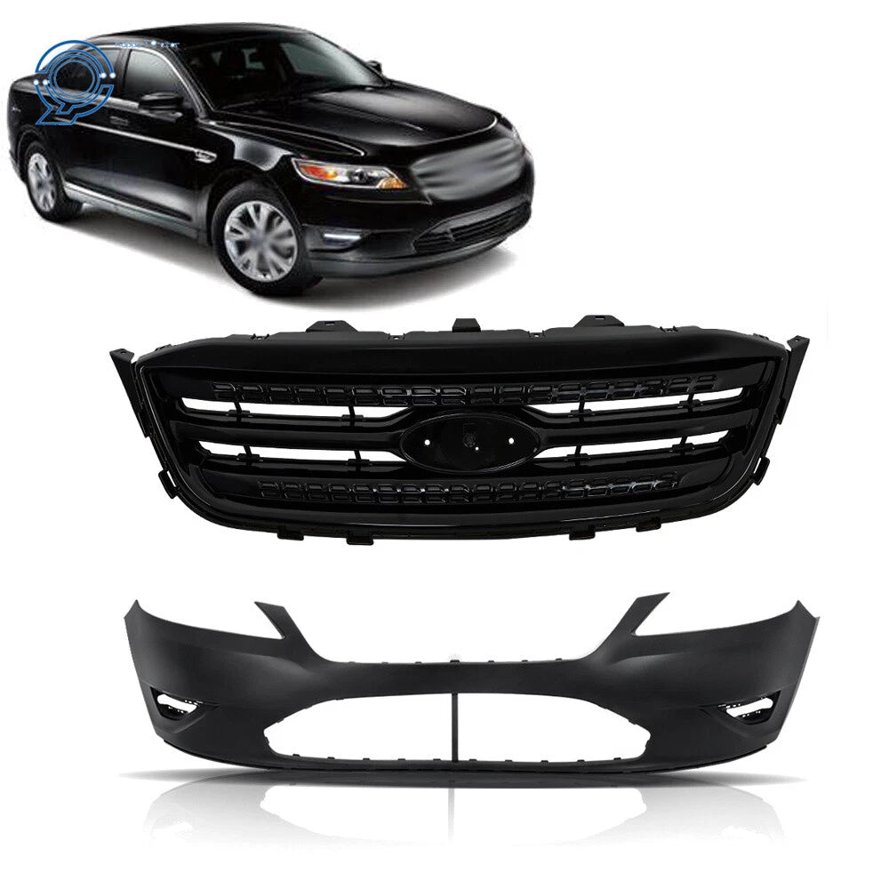 Front bumper cover + grille for Ford Taurus (2010–2012)