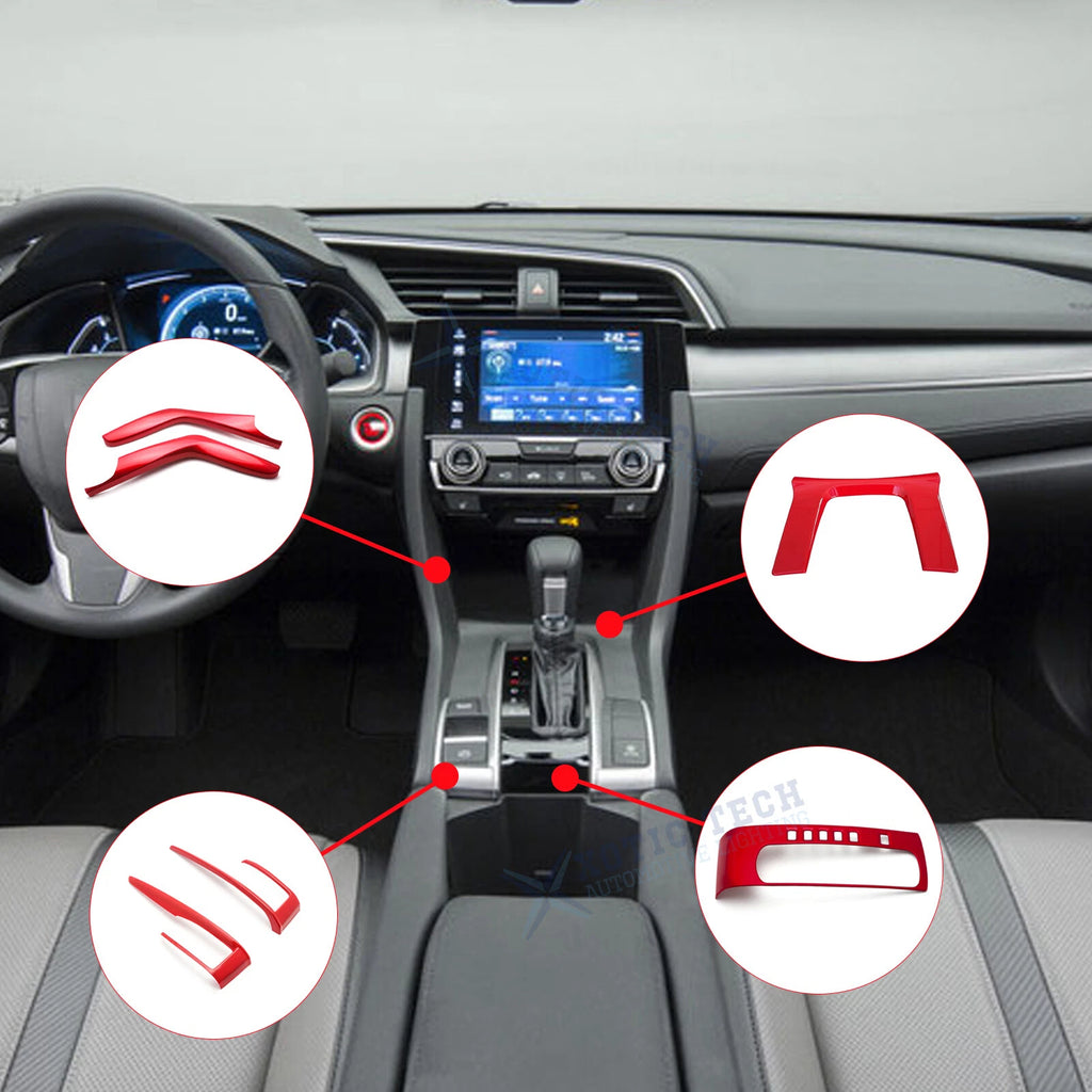 Inner Gear Shift Button Frame Trim for Honda Civic (2016–2021)