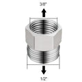 Threaded Brass Pipe Connector 3/8" Female to 1/2" Male for Water