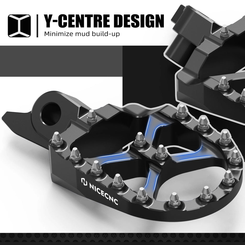 CNC Forged Foot Peg Rest Pedal for Yamaha YZ 250F YZ 450F 450FX WR450F (2024–2025)