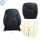 Front Driver Seat Cover & Foam Pad for Jeep Wrangler (2013–2017) Black Faux Leather