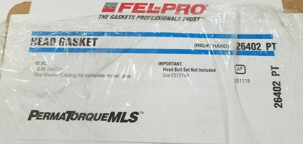 Fel-Pro Head Gasket for GMC 6.6L (2001–2009) 26402PT