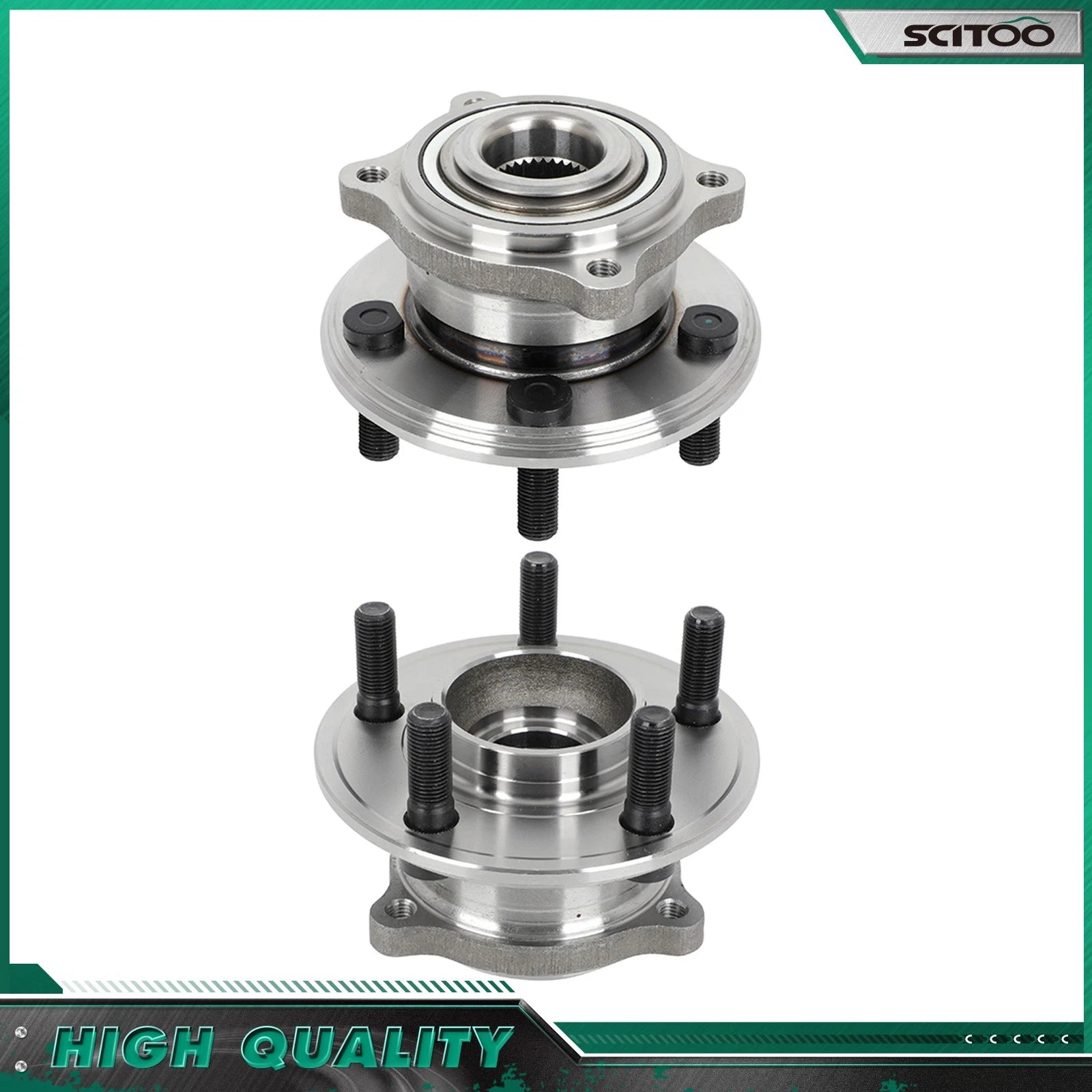 2X Rear Wheel Bearing Hub Assembly for Chrysler 300 Dodge Charger (2015–2023) 5 Bolts