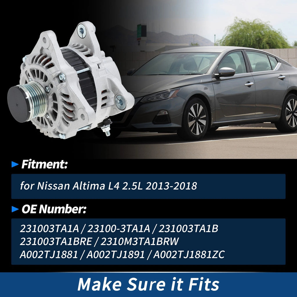 Alternator for Nissan Altima (2013–2018) No. 231003TA1A, A002TJ1881, 231003TA1BRE