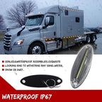 White LED Raised Roof Clearance Marker Lights for Freightliner Cascadia