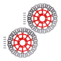 Front Brake Rotor Disc Pair for Harley Touring Electra Glide Road King (08–19)