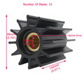 2X Flexible Impeller for Cummins (4019403, 4933743, Sherwood 18000K, Johnson 09-705B)