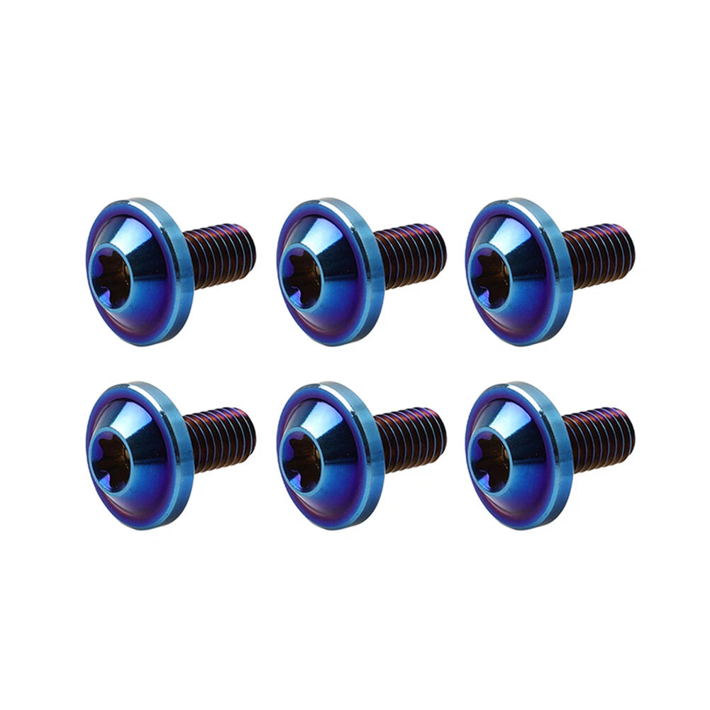 6pcs Alloy M6x10mm Torx Head Screws for Bike Motorcycle