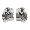 1" CNC Handlebar Risers w/Mount Screws Chrome for Harley Davidson
