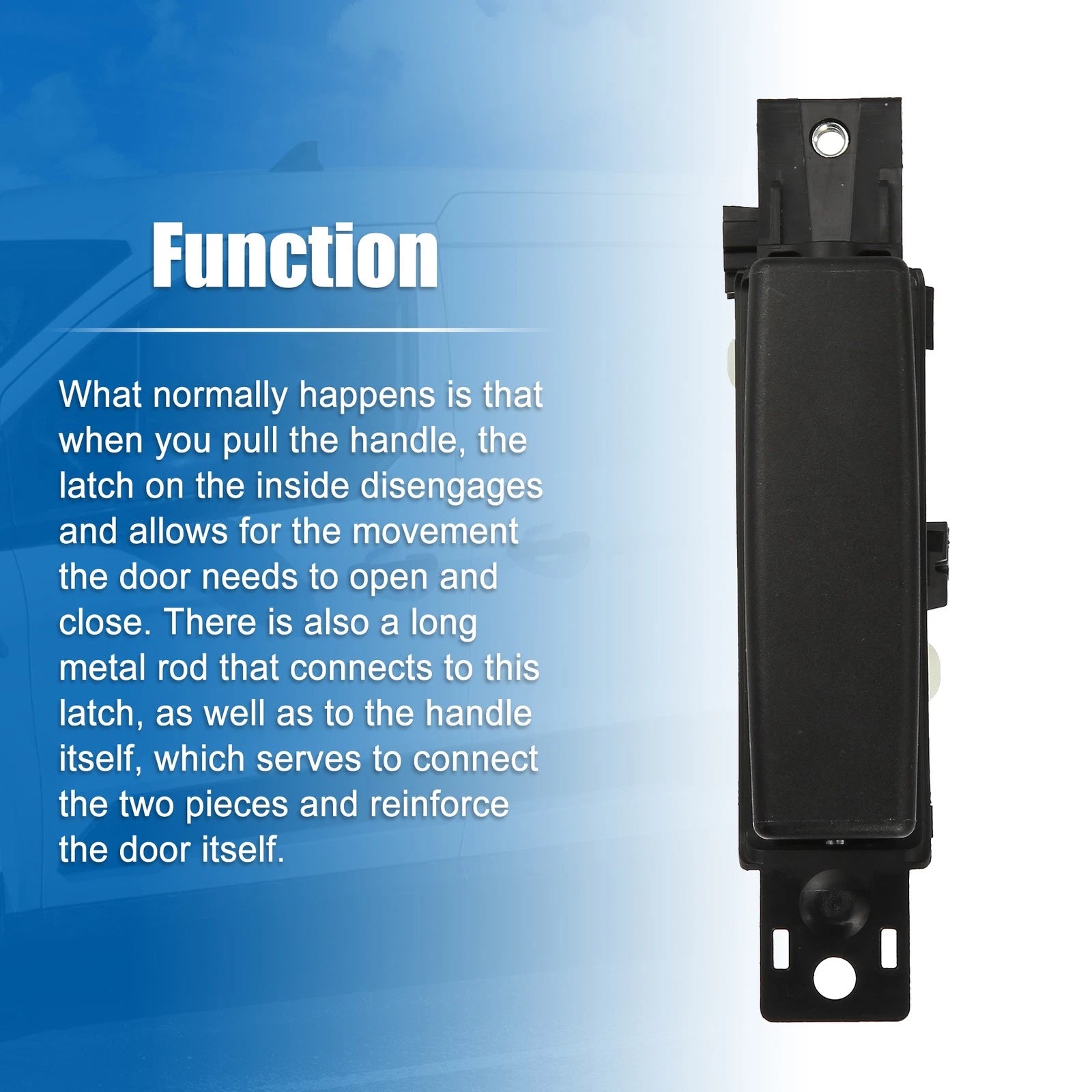 Door Handle for Ford Transit T-150 (2015–2023) CK4Z6122666A Plastic Black