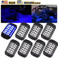 8x LED Neon Underbody Wheel Underglow Light Kit for Ford Truck