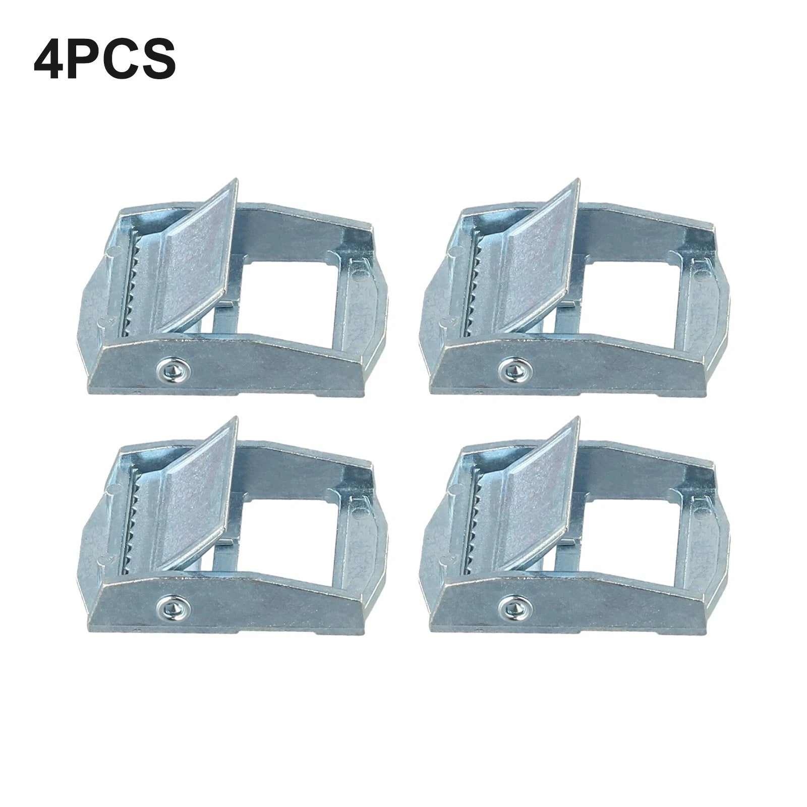 Set of 4 Zinc-Alloy Buckles for Heavy Duty Tie Down Cargo Straps