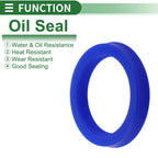 Set of 5 Oil Seal Rotary Shaft Seal 40x52x8mm High Pressure for Various Models