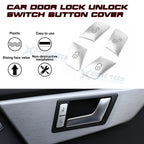 Door Lock Switch Control Button Cover for Mercedes-Benz W204 W212 (2011-2013)