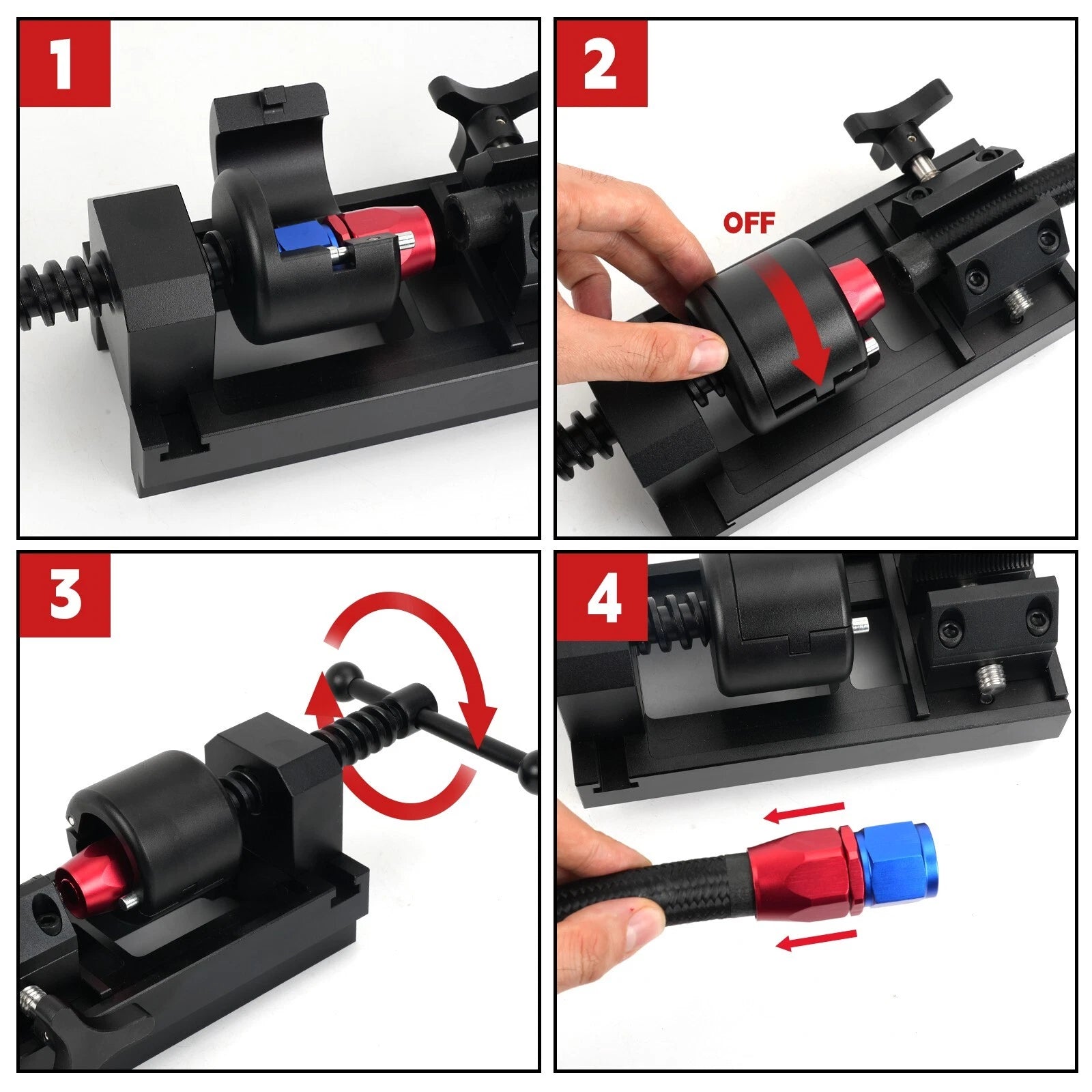 Fuel Line Fittings Installation Tool Kit for AN4-AN12